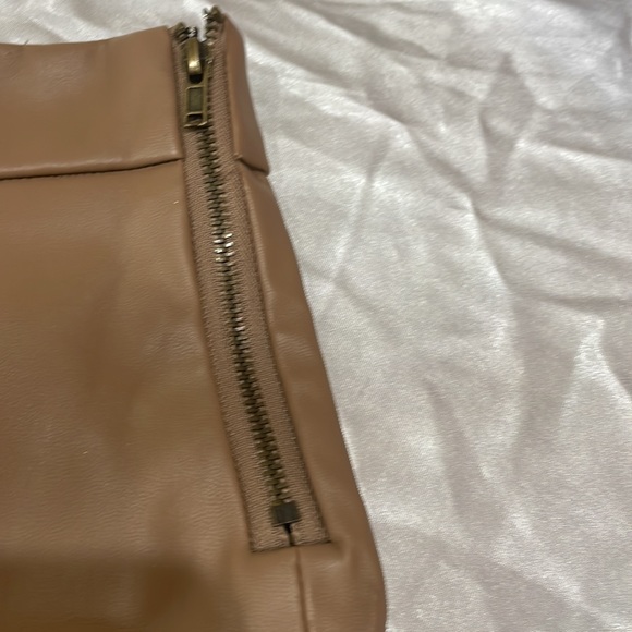 Faux Leather Mini Skirt - Picture 3 of 5